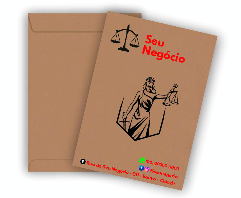 100 Envelope A4 Personalizado com Logomarca (100 unidades)