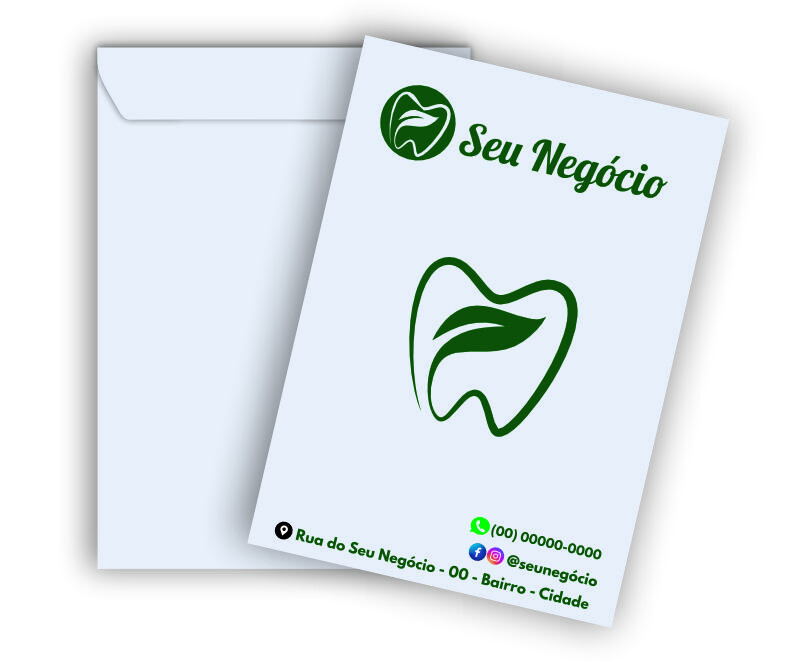 Envelope Personalizado com Logo 1 Lado 25x17,6cm (250 unidades)