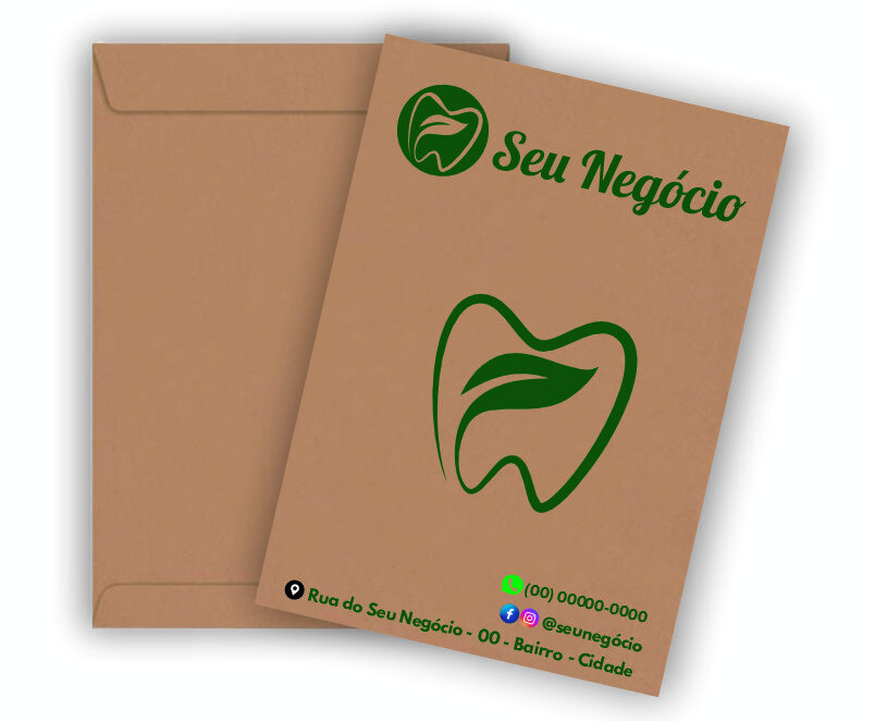 Envelope A4 Personalizado com Logomarca e Contato (250 unidades)
