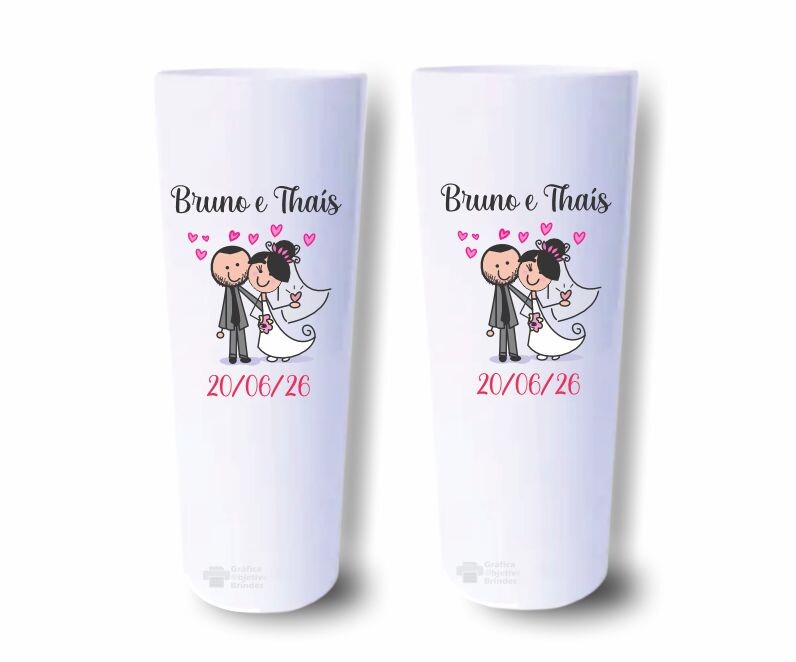 Copo Long Drink Personalizado Festa Casamento (100 copos)