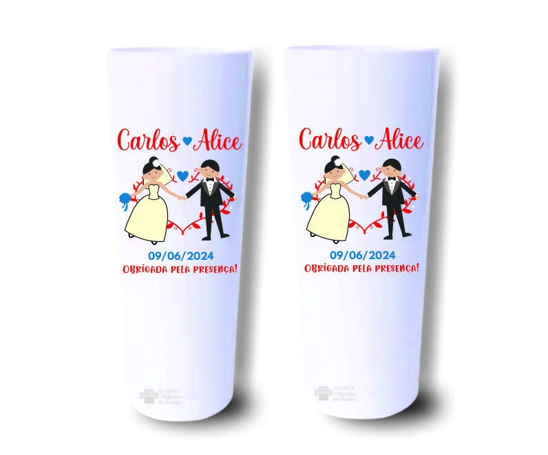 Copo Long Drink Personalizado Festa Casamento (50 copos)