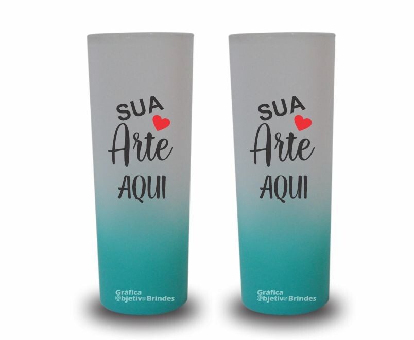 Copo Long Drink Degradê Personalizado para Festas (25 copos)