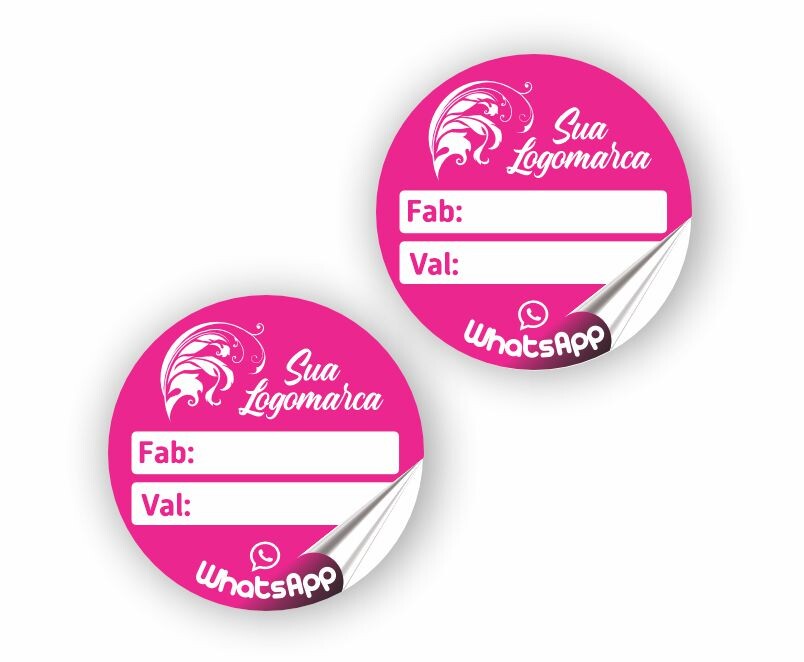 Etiqueta - Adesivo Personalizado 5cm - 500 Unidades
