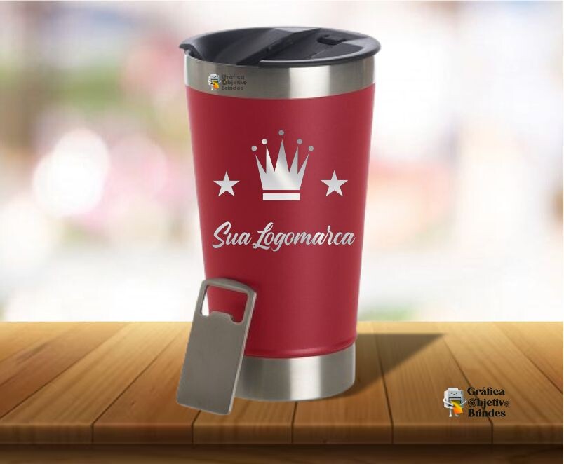 Copo Térmico Personalizado com Logotipo Nome e Data