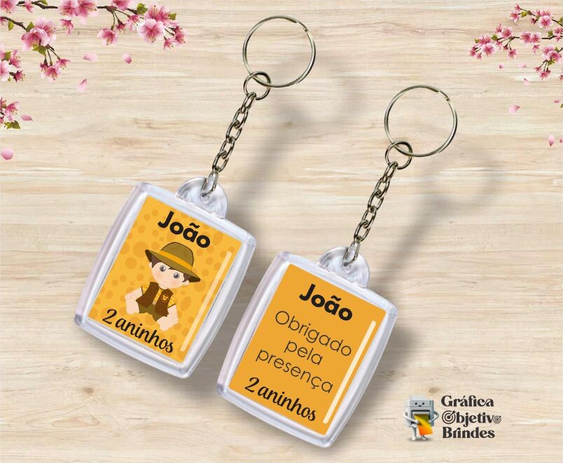 Chaveiro Personalizado Lembrancinha com Foto Nome Data e Mensagem