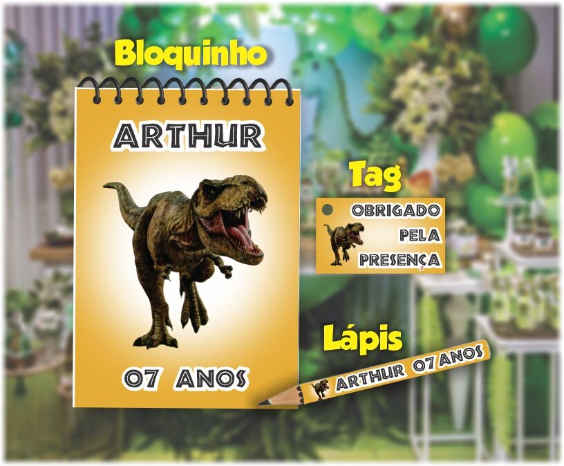 Kit Personalizado Bloquinho + Mini Lápis + Tag