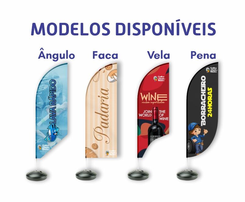 Wind Banner Completo e Personalizado para Divulgação e Exposiç