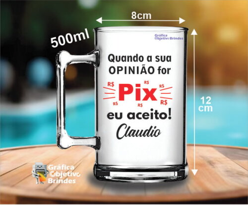 100 Canecas de Chopp Personalizadas para Aniversário e Festa