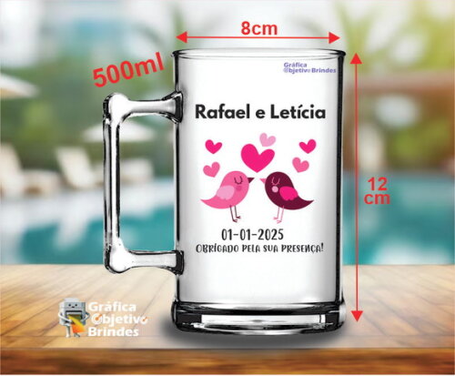 25 Canecas de Chopp Personalizadas para Casamento