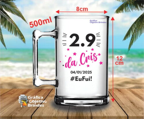 25 Canecas de Chopp Personalizadas para Festa de Aniversário
