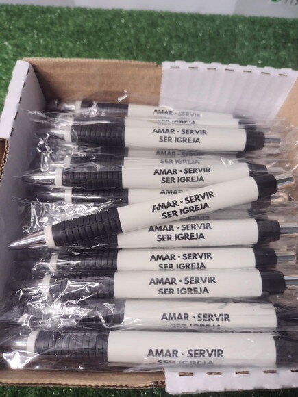 Caneta Personalizada Com Sua logomarca (50 canetas)