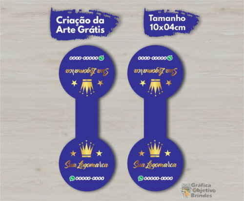 Adesivo Lacre Fecha Sacola Personalizado - 250 Unidades