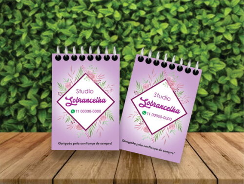 Bloquinhos Personalizados I Design I Manicure I Sobrancelhas