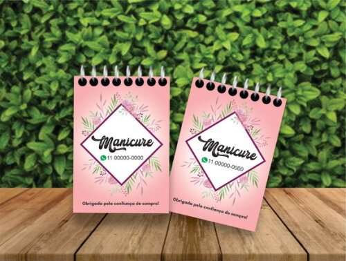 Bloquinho Personalizado Manicure I Pedicure I Nail Design