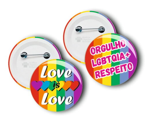 Botton - Broche Personalizado Lgbt - Gay - 3,5cm