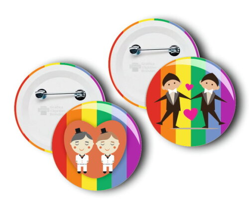 Botton - Broche Personalizado Lgbt - Orgulho Gay - 5,5cm