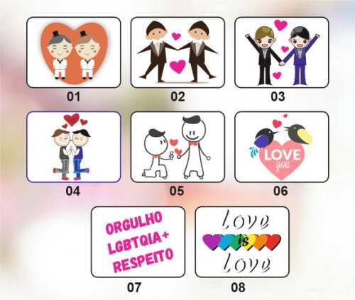 Botton - Broche Personalizado Lgbt - Orgulho Gay - 5,5cm