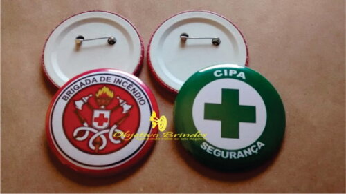 Botton Personalizado Brigada de Incêndio Emergência