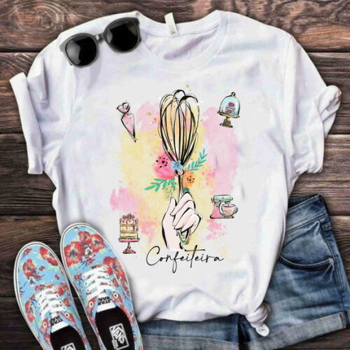 Camiseta Camisa Personalizada Profissão Confeiteira