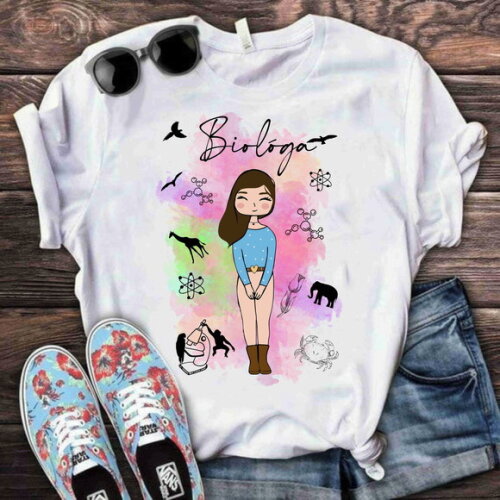 Camiseta Camisa Personalizada Profissão Bióloga