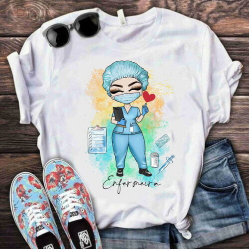 Camiseta Camisa Personalizada Profissão Enfermeira