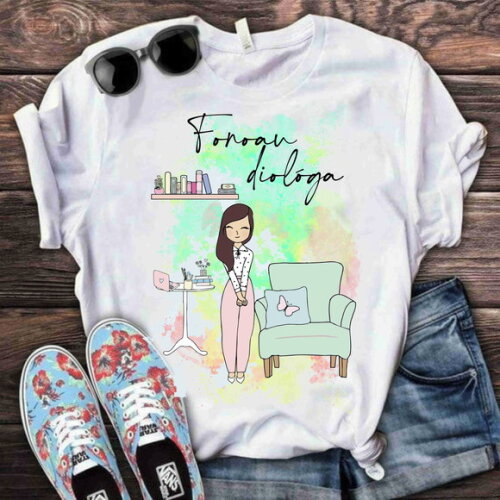 Camiseta Camisa Personalizada Profissão Fonoaudióloga