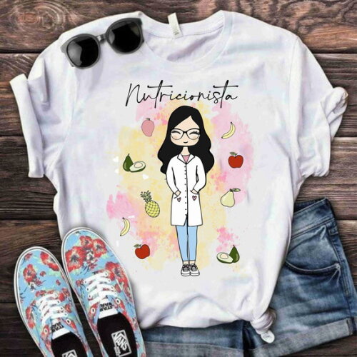 Camiseta Camisa Personalizada Profissão Nutricionista