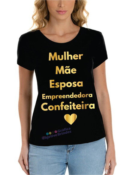 Camiseta Personalizada Confeiteira I Baby Look Confeiteira
