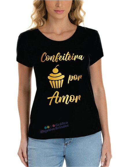 Camiseta Personalizada Confeiteira I Baby Look Confeiteira