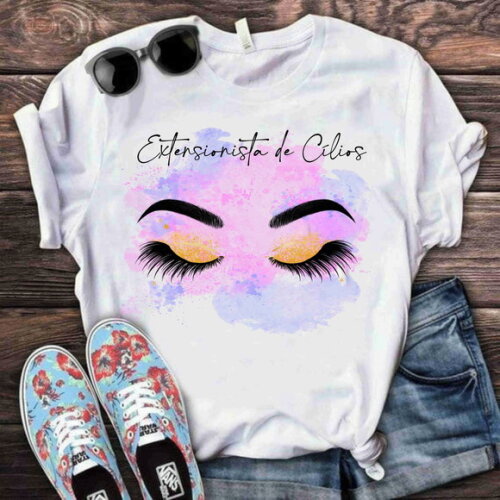 Camiseta Personalizada Profissão Extensora de Cílios