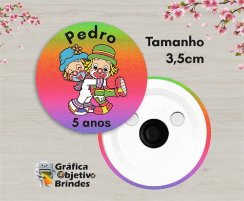 Imã de Geladeira Personalizado Lembrancinha Festa Infantil