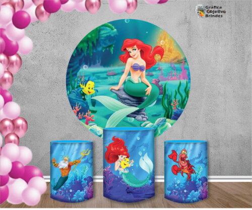 Kit Festa Painel de Tecido com Capas Personalizadas