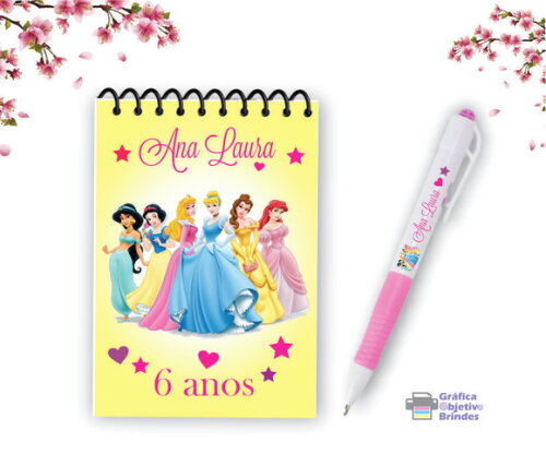 Kit Lembrancinha Personalizada Festa Princesas Disney