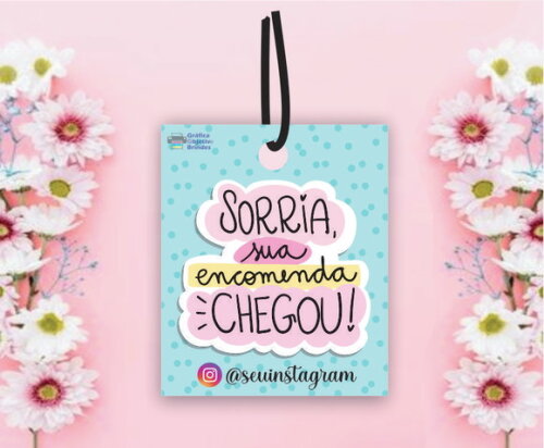 Tag Personalizada I Tag Encomenda Chegou (1.000)