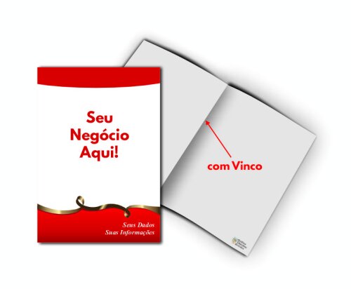 Pasta Contrato Personalizada com Vinco - 50 Unidades