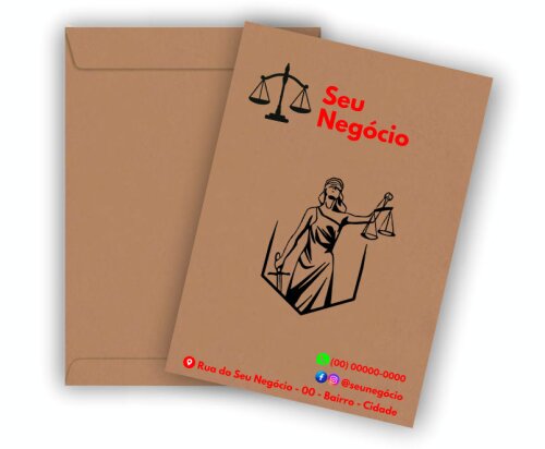 Envelope Kraft Personalizado 25x17,6cm (100 unidades)