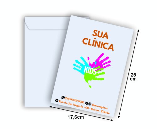 Envelope Personalizado - 1 Lado - 25x17,6cm (500 unidades)