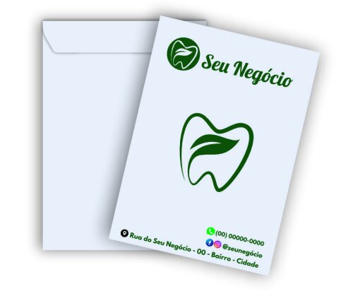 Envelope Personalizado com Logo 1 Lado 25x17,6cm (250 unidades)