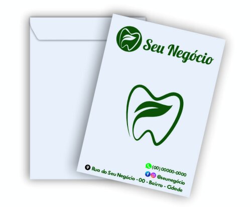 Envelope A4 Branco Personalizado com Logomarca (250 unidades)