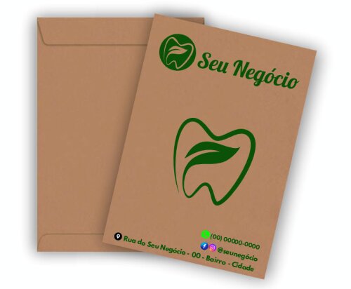 Envelope A4 Personalizado com Logomarca e Contato (250 unidades)
