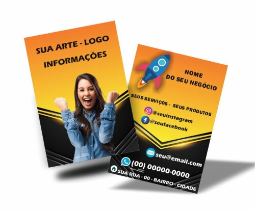 Panfletos Personalizados 10x14cm Frente e Verso + Arte Grátis (5.000 panfletos)