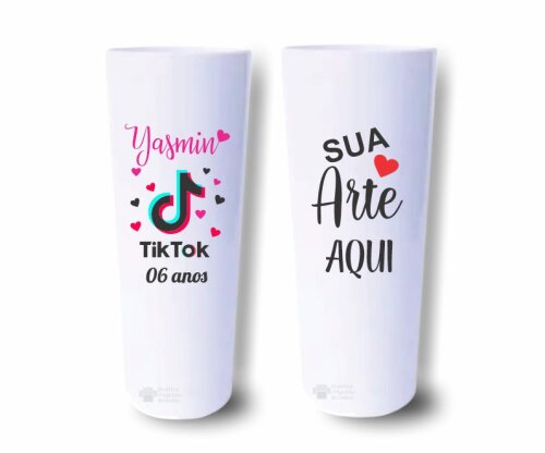 Copo Long Drink Personalizado para Festa e Lembrancinha (25 copos)