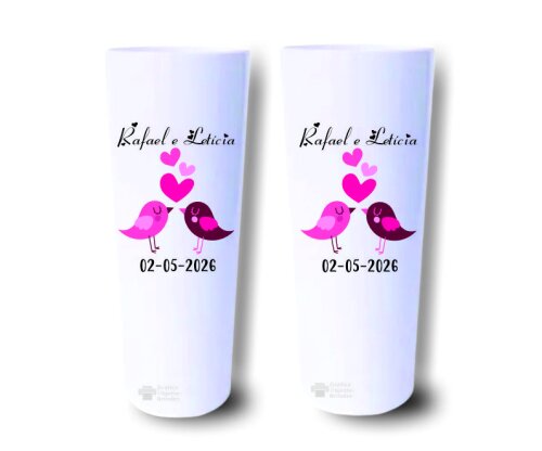 Copo Long Drink Personalizado - Festa - Casamento (50 copos)