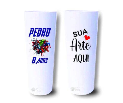 Copo Personalizado Long Drink - Festa 18 Anos (25 copos)