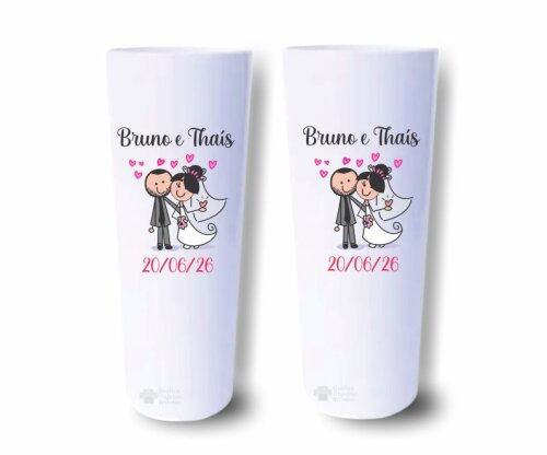 Copo Long Drink Personalizado Festa Casamento (100 copos)