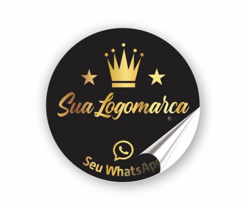 Adesivo Redondo Etiqueta Personalizada com Logomarca (1.000 adesivos 3cm)