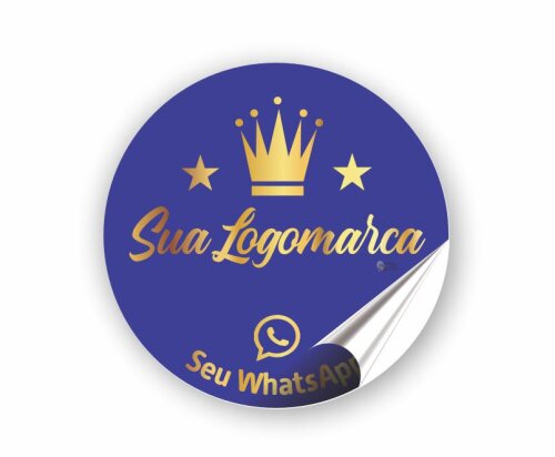 Etiqueta Adesiva Personalizada - Adesivo com Logomarca (500 adesivos 3cm)
