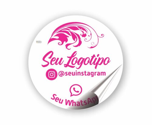Adesivo Personalizado Etiqueta Personalizada com Logotipo (500 adesivos 5cm)
