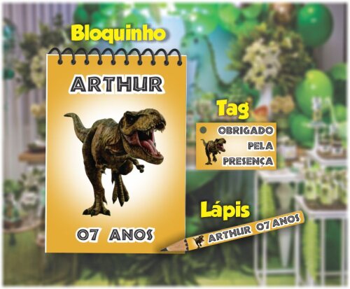 Kit Personalizado Bloquinho + Mini Lápis + Tag
