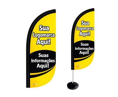 Wind Banner Completo Personalizado com Logomarca